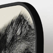Keeshond Graphics Keeshond Ma en Son Pickleball Paddle (Links Detail)