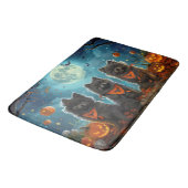 Keeshond Halloween Griezelig Badmat (Gekanteld)