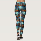 Keeshond Halloween Spoken Leggings (Achterkant)
