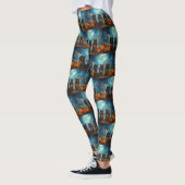 Keeshond Halloween Spoken Leggings (Links)