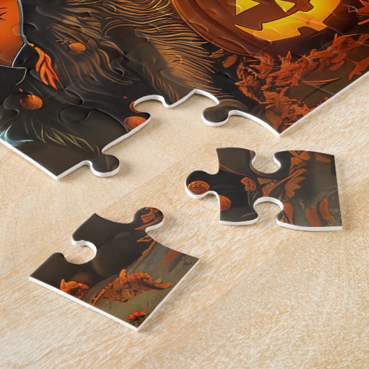 Keeshond Halloween Spooky Legpuzzel (Zijkant)