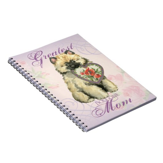 Keeshond Heart mama Notitieboek (Rechterzijde)