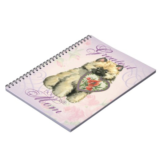 Keeshond Heart mama Notitieboek (Linkerzijde)