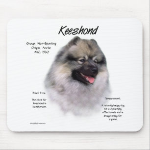 Keeshond History Design Muismat