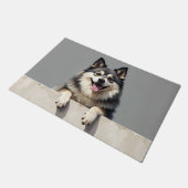 Keeshond Hond deurmat Kunst (Schuin)