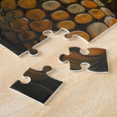Keeshond Hond Herfst Oogst Dankdag Legpuzzel (Zijkant)