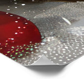 Keeshond Hond Kerstfeest Poster (Hoek)