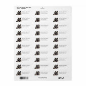 Keeshond-hond retouradreslabels etiket (Full Sheet)