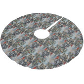 Keeshond Hond Rijden Motorfiets Kerstmis Kerstboom Rok (Gekanteld)