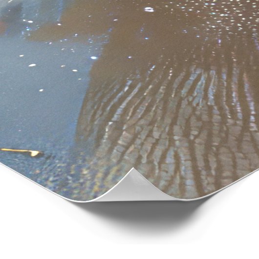 Keeshond Hond Rijden Motorfiets Kerstmis Poster (Hoek)