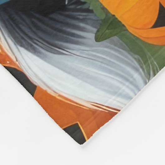 Keeshond Honden Pompoen Halloween Grappig Fleece Deken (Hoek)