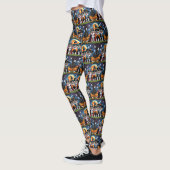 Keeshond Honden Pompoen Halloween Grappig Leggings (Links)