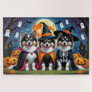 Keeshond Honden Pompoen Halloween Grappig Legpuzzel