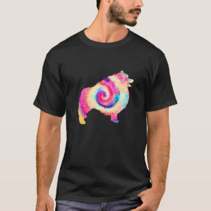 Keeshond Hondenliefhebber Dog Owner Tie Dye T-shirt