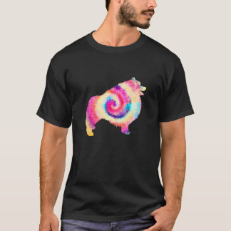 Keeshond Hondenliefhebber Dog Owner Tie Dye T-shirt