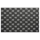 Keeshond Hondenras Silhouettes Patterned Stof (Fat Quarter)
