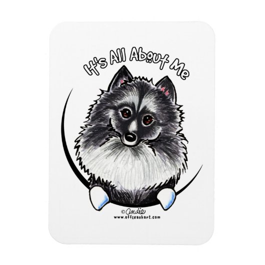 Keeshond IAAM Magneet (Verticaal)
