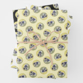 Keeshond in Aspen Schilderen Schattigee Originele Inpakpapier Vel (In situ)