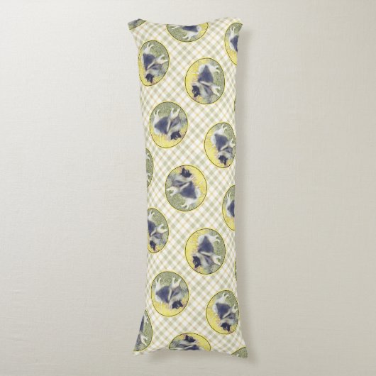 Keeshond in Aspen Schilderen Schattigee Originele  Lichaamskussen (Voorkant Verticaal)