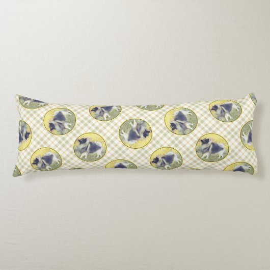 Keeshond in Aspen Schilderen Schattigee Originele Lichaamskussen (Voorkant)