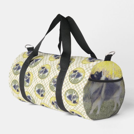 Keeshond in Aspen Schilderen Schattigee Originele Plunjezak (Rechterhoek)