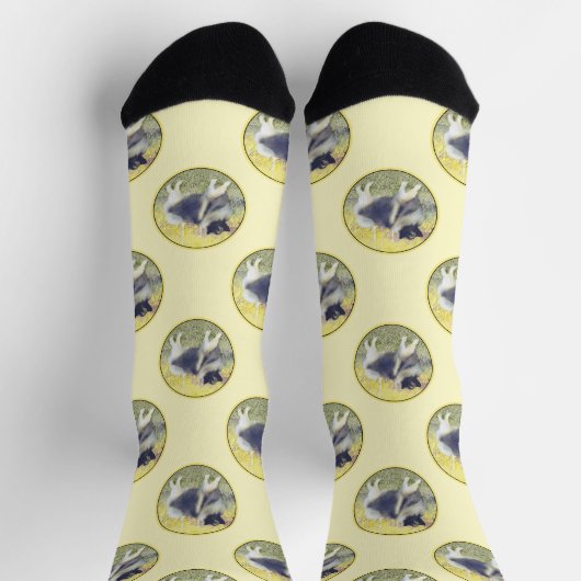 Keeshond in Aspen Schilderen Schattigee Originele  Sokken (Top)