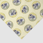 Keeshond in Aspen Schilderen Schattigee Originele Tissuepapier (Detail)