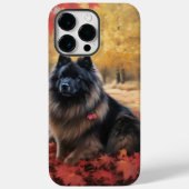 Keeshond in Herfst laat Herfst inspireren Case-Mate iPhone Case (Achterkant)