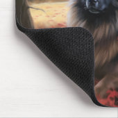 Keeshond in Herfst laat Herfst inspireren Muismat (Hoek)