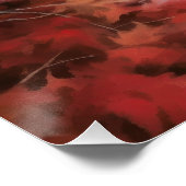 Keeshond in Herfst laat Herfst inspireren Perfect Poster (Hoek)