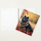 Keeshond in Herfst laat Herfst inspireren Planner (Display)