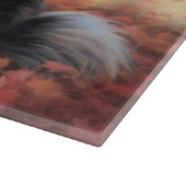 Keeshond in Herfst laat Herfst inspireren Snijplank (Hoek)