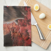 Keeshond in Herfst laat Herfst inspireren Theedoek (Quarter Fold)