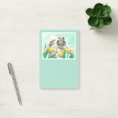 Keeshond in Tulips Painting Original Dog Art Post-it® Notes (Kantoor)