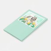 Keeshond in Tulips Painting Original Dog Art Post-it® Notes (Schuin)