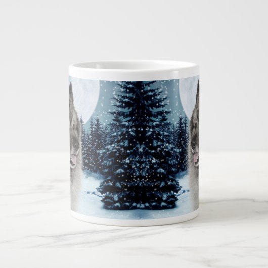 Keeshond Jumbo Mok (Voorkant)