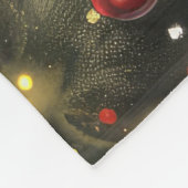 Keeshond Kerst Feestelijke Reis Fleece Deken (Hoek)