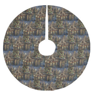 Keeshond Kerst Feestelijke Reis Kerstboom Rok