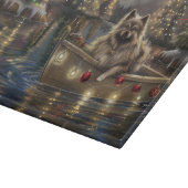 Keeshond Kerst Feestelijke Reis Snijplank (Hoek)