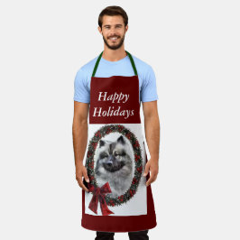 Keeshond kerstcadets schort