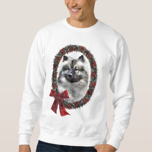 Keeshond kerstcadets trui (Voorkant)