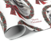 Keeshond Kerstmis Cadeaupapier (Rol Hoek)