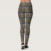 Keeshond Kerstmis Feestelijke Reis Leggings (Achterkant)