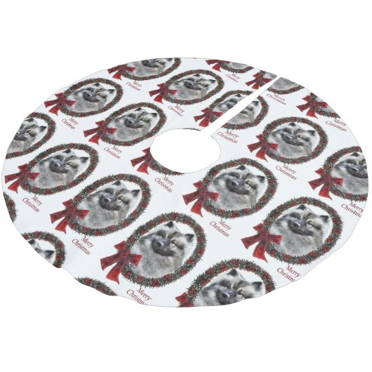 Keeshond Kerstmis Kerstboom Rok (Gekanteld)