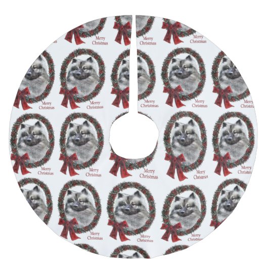 Keeshond Kerstmis Kerstboom Rok (Voorkant)