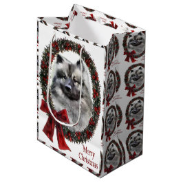 Keeshond Kerstmis Medium Cadeauzakje