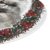 Keeshond Kerstmis Snijplank (Hoek)