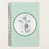 Keeshond Kerstmis Snowman Painting Dog Art Planner (Voorkant)