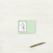 Keeshond Kerstmis Snowman Painting Dog Art Post-it® Notes (Op bureau)