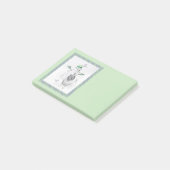 Keeshond Kerstmis Snowman Painting Dog Art Post-it® Notes (Schuin)